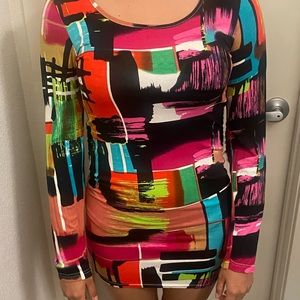 Colorful mini dress